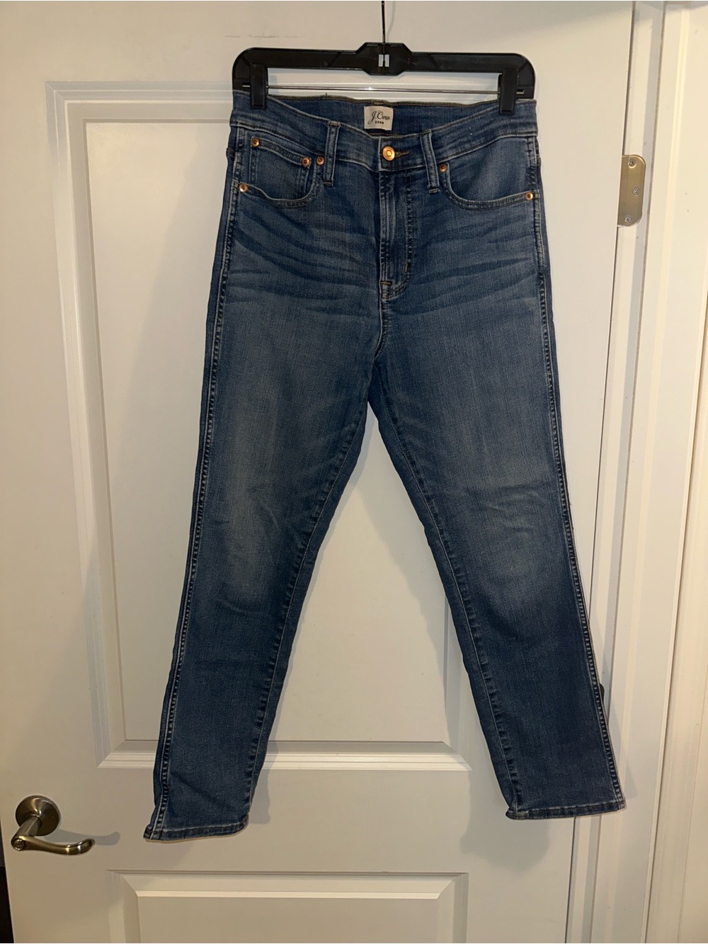 J. Crew Classic Dark-Medium Blue Skinny Jeans